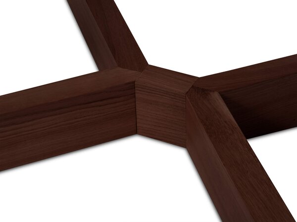 MUZZA Rozkladací jedálenský stôl Austin 130 (230) x 130 cm hnedý