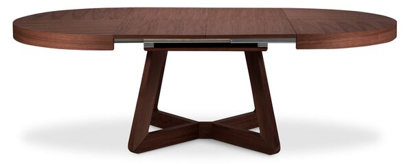 MUZZA Rozkladací jedálenský stôl Austin 130 (230) x 130 cm hnedý