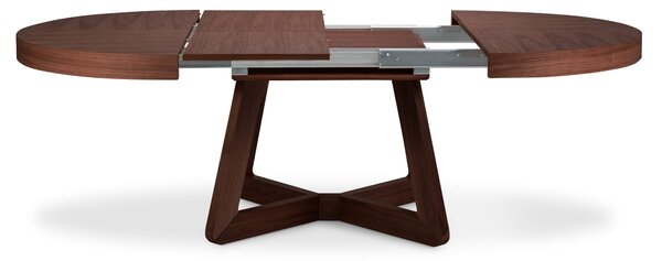 MUZZA Rozkladací jedálenský stôl Austin 130 (230) x 130 cm hnedý