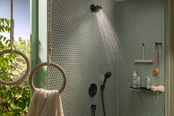 Hansgrohe AddStoris S - Polička 400 mm, čierna matná 41794670
