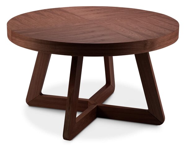 MUZZA Rozkladací jedálenský stôl Austin 130 (230) x 130 cm hnedý