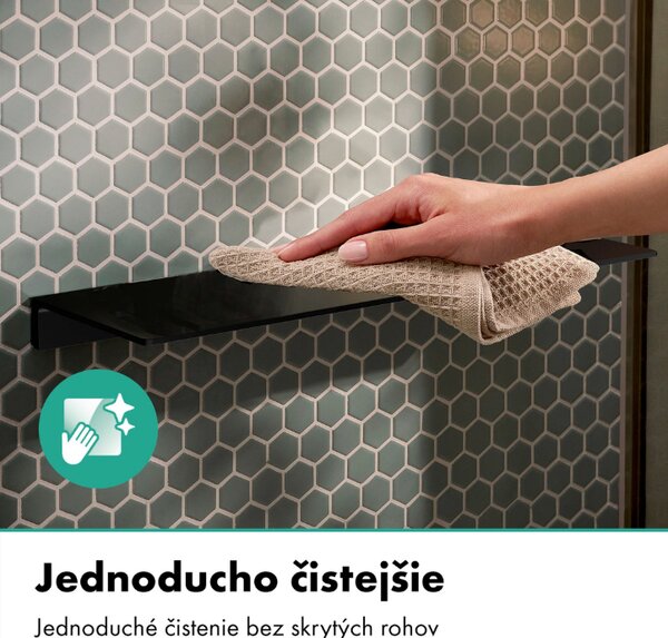 Hansgrohe AddStoris S - Polička 400 mm, čierna matná 41794670