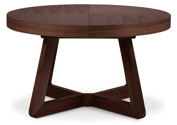 MUZZA Rozkladací jedálenský stôl Austin 130 (230) x 130 cm hnedý