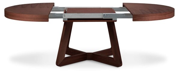 MUZZA Rozkladací jedálenský stôl Austin 130 (230) x 130 cm hnedý