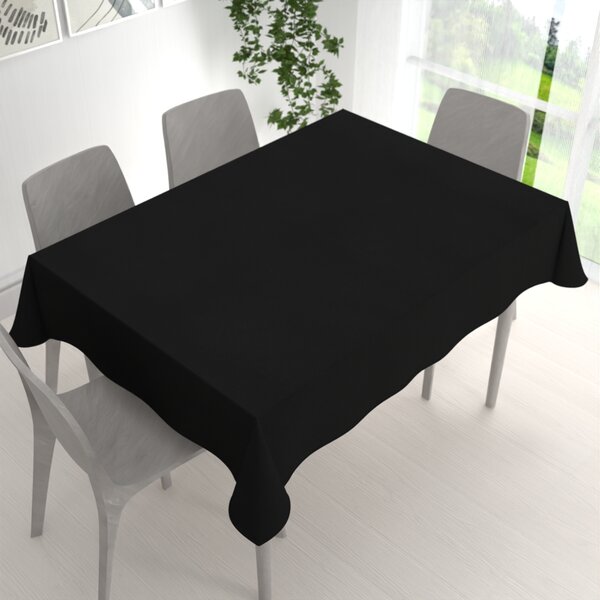 Biante Dekoračný obdĺžnikový obrus BKU-116 Čierny 50x100 cm