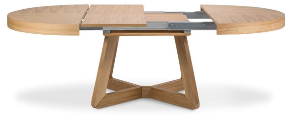 MUZZA Rozkladací jedálenský stôl Austin 130 (230) x 130 cm prírodný