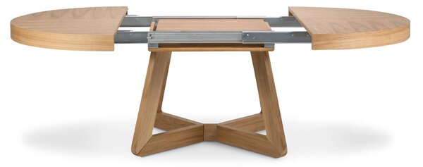 MUZZA Rozkladací jedálenský stôl Austin 130 (230) x 130 cm prírodný