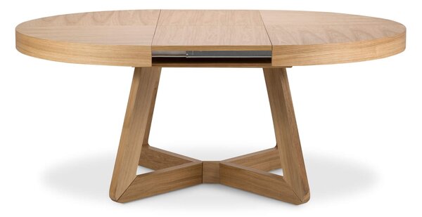 MUZZA Rozkladací jedálenský stôl Austin 130 (230) x 130 cm prírodný