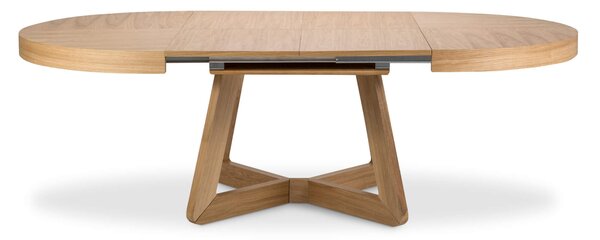 MUZZA Rozkladací jedálenský stôl Austin 130 (230) x 130 cm prírodný