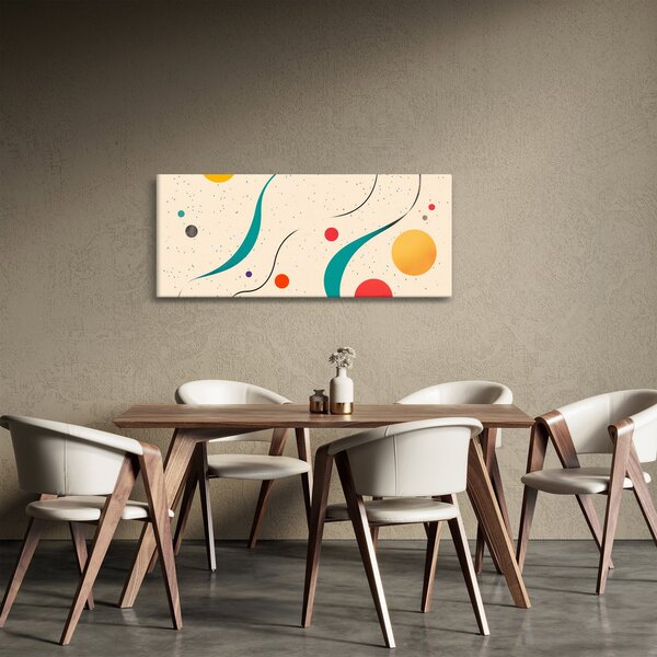 Obraz - Minimalistická farebná ilustrácia (120x50 cm)