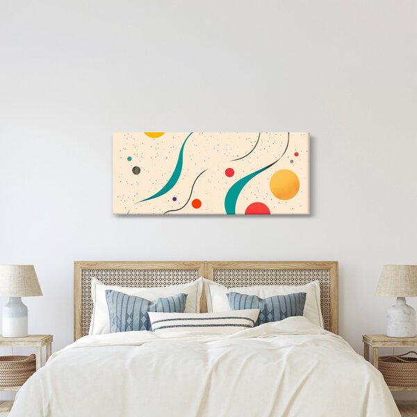 Obraz - Minimalistická farebná ilustrácia (120x50 cm)
