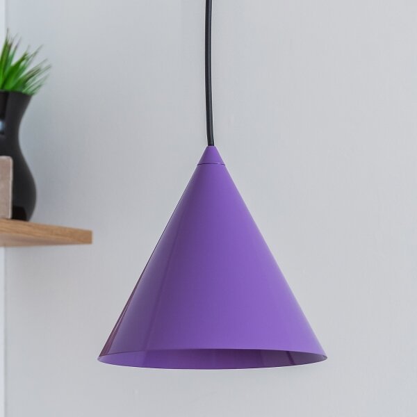 Závesný luster ETNA II 1xE27/15W/230V, priemer 18,5 cm, fialový