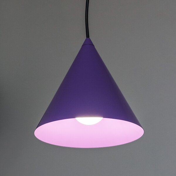 Závesný luster ETNA II 1xE27/15W/230V, priemer 18,5 cm, fialový