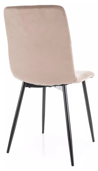 Jedálenská stolička DAREN VELVET béžová