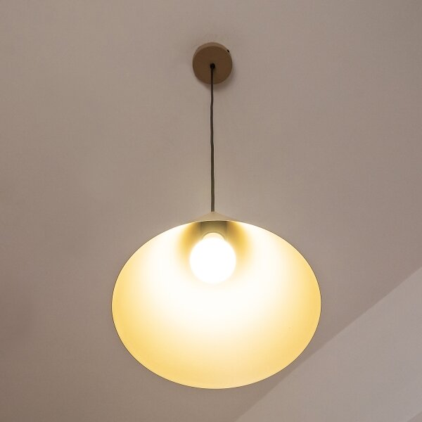 Luster na lanku ETNA II 1xE27/15W/230V priem. 25 cm béžový