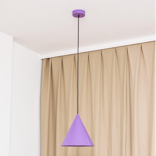 Luster na lanku ETNA II 1xE27/15W/230V pr. 25 cm fialový