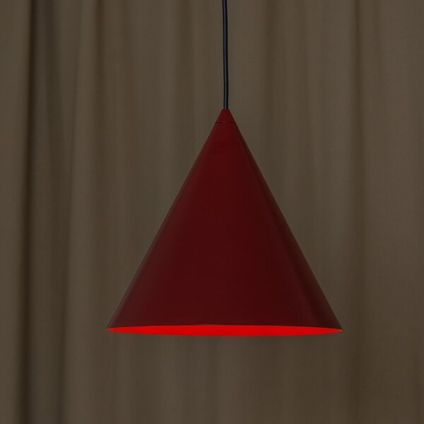 Závesný luster ETNA II 1xE27/15W/230V pr. 25 cm červený
