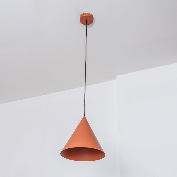 Závesné svietidlo na kábli ETNA II 1xE27/15W/230V pr. 25 cm oranžové