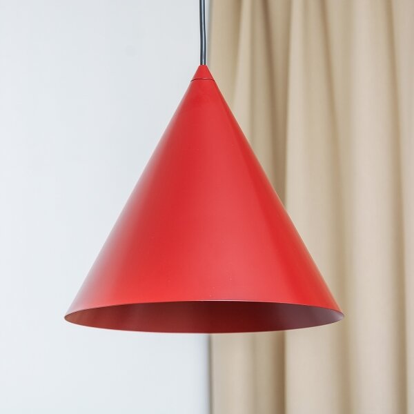 Závesný luster ETNA II 1xE27/15W/230V pr. 25 cm červený