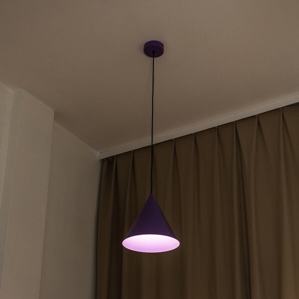 Luster na lanku ETNA II 1xE27/15W/230V pr. 25 cm fialový