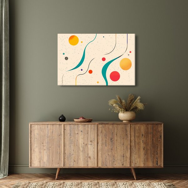 Obraz - Minimalistická farebná ilustrácia (90x60 cm)