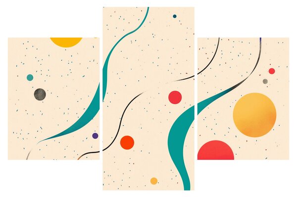 Obraz - Minimalistická farebná ilustrácia (90x60 cm)