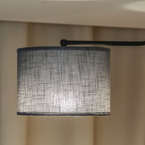 Prisadený luster ALBA 3xE27/15W/230V sivý