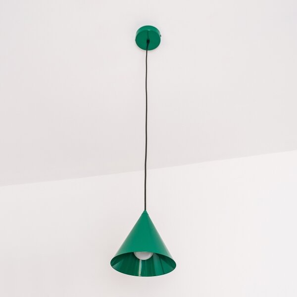 Závesné svietidlo ETNA II na lanku 1xE27/15W/230V, priemer 18,5 cm, zelené