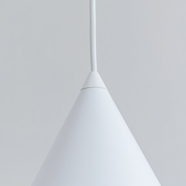 Závesný luster ETNA II na lanku 1xE27/15W/230V pr. 18,5 cm biela