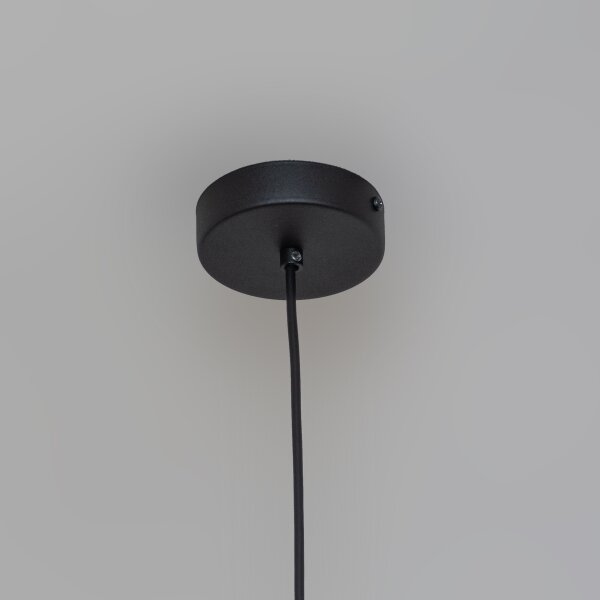 Luster na lanku ETNA II 1xE27/15W/230V, priemer 18,5 cm, čierny