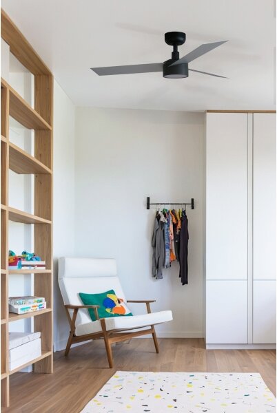 FARO 34285WT1S- LED stmievateľný ventilátor CRUISER S 18W/230V CCT priemer 106 cm sivý/čierny WT + DO