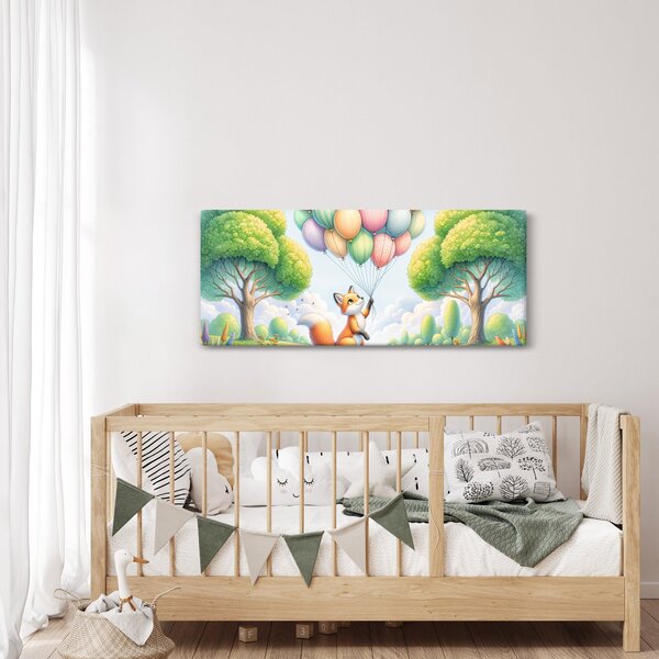 Obraz – Šťastná líška (120x50 cm)