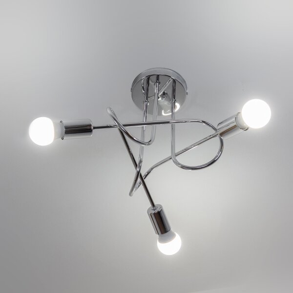 Prisadený luster OXFORD 3xE27/15W/230V lesklý chróm