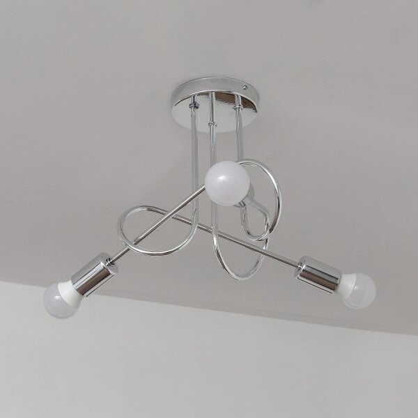 Prisadený luster OXFORD 3xE27/15W/230V lesklý chróm