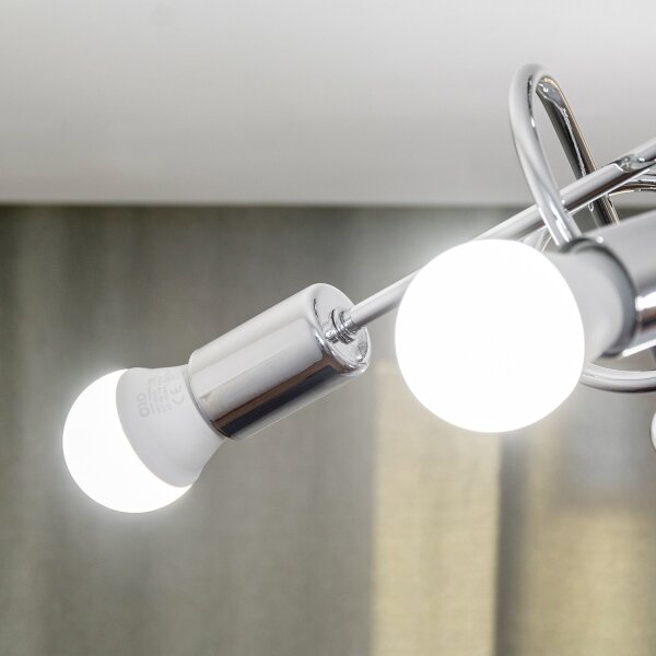 Prisadený luster OXFORD 5xE27/15W/230V lesklý chróm