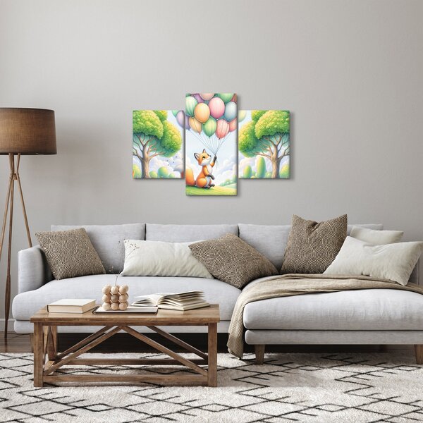 Obraz – Šťastná líška (90x60 cm)