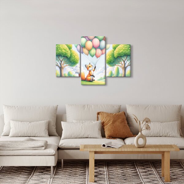 Obraz – Šťastná líška (90x60 cm)