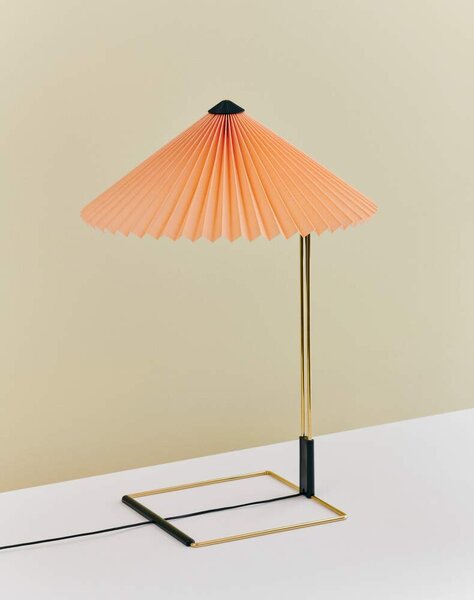 HAY Stolová lampa Matin 380, polished brass / peach AA972