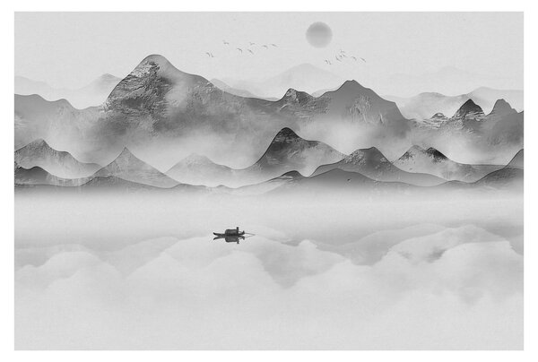 Obraz - Japonské jazero (90x60 cm)