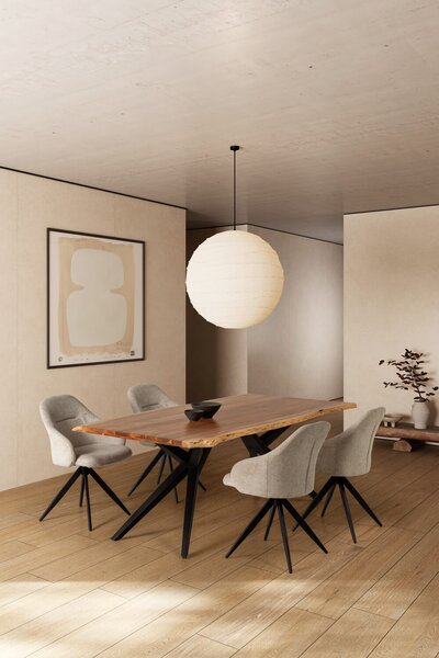 MUZZA Jedálenský stôl udrium 200 x 100 cm prírodný