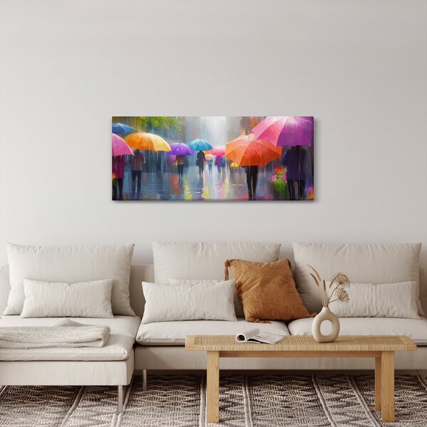 Obraz - Daždivý deň (120x50 cm)