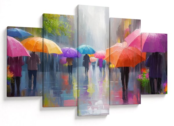 Obraz - Daždivý deň (150x105 cm)