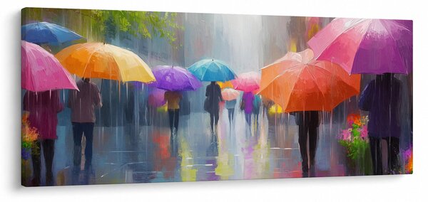 Obraz - Daždivý deň (120x50 cm)