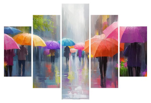 Obraz - Daždivý deň (150x105 cm)