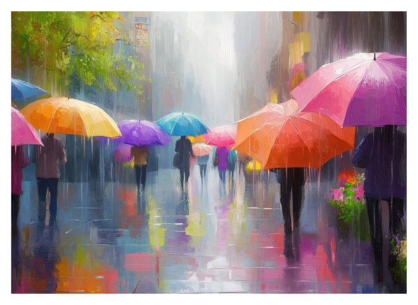Obraz - Daždivý deň (70x50 cm)