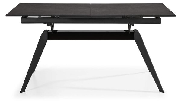 MUZZA Rozkladací jedálenský stôl lalu 160 (220) x 90 cm tmavosivý