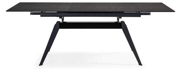 MUZZA Rozkladací jedálenský stôl lalu 160 (220) x 90 cm tmavosivý
