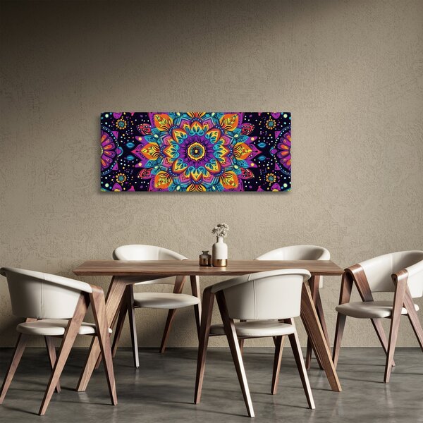 Obraz - Kaleidoskopická mandala (120x50 cm)