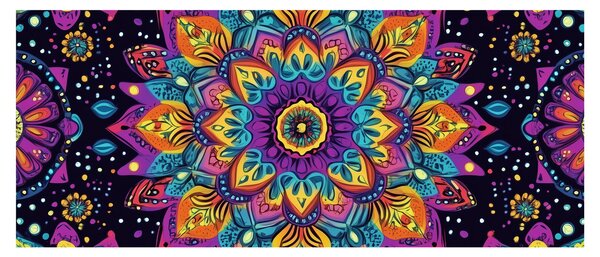 Obraz - Kaleidoskopická mandala (120x50 cm)