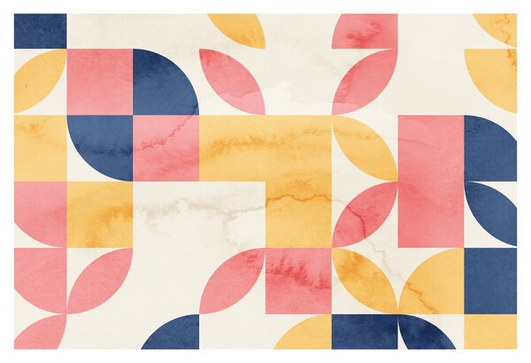 Obraz - Abstrakcia s retro vzormi (90x60 cm)